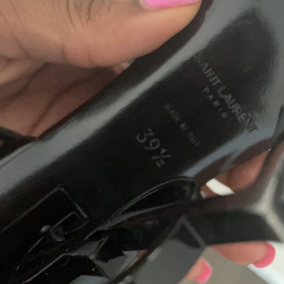 YSL Black Opyum Sandal - worn 3-4 times. Size 39.5 - Picture 4 of 4